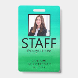 Benutzerdefiniertes QR-Code-Event-Green-Abzeichen Ausweis