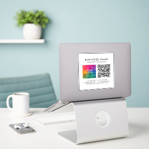 Benutzerdefiniertes QR-Code-Firmenlogo Hinzufügen Aufkleber