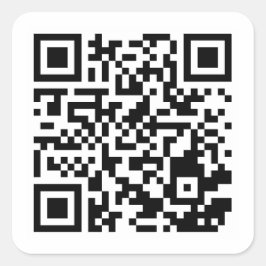 Benutzerdefiniertes QR-Code-Klassisches Rundum-Sti Quadratischer Aufkleber