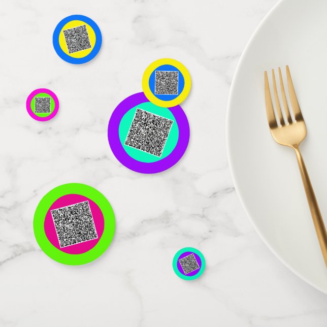 Benutzerdefiniertes QR-Code Scan-Party Confetti Fa Konfetti (Gruppe)
