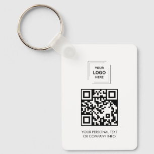 Benutzerdefiniertes QR-Logo Kontakt Minimalistisch Schlüsselanhänger
