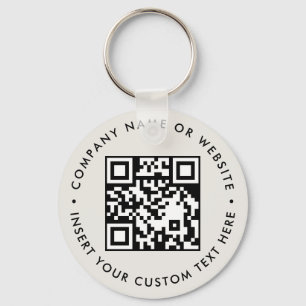 Benutzerdefiniertes QR-Marketing-Kontakt-Minimal-G Schlüsselanhänger