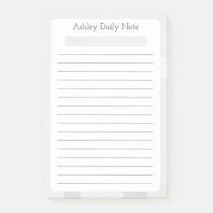 Benutzerdefiniertes Quick Daily Notes-Design Post-it Klebezettel