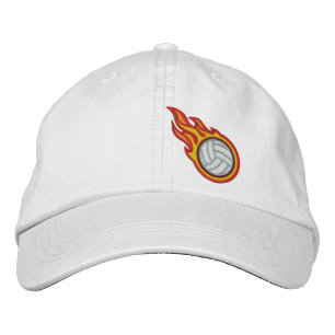 Benutzerdefiniertes Racing Flames Volleyball Bulle Bestickte Baseballkappe