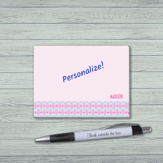 Benutzerdefiniertes Radmuster für Textzyklen Post-it Klebezettel (Von Creator hochgeladen)