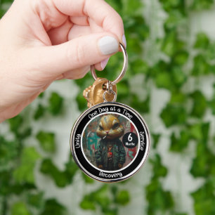 Benutzerdefiniertes Recovery-Meilenstein-Geschenk  Schlüsselanhänger