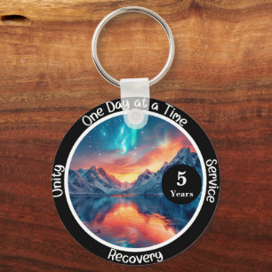 Benutzerdefiniertes Recovery-Meilenstein-Geschenk Schlüsselanhänger