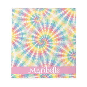Benutzerdefiniertes Regenbogen-Psychedelic-Retro-T Notizblock
