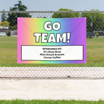Benutzerdefiniertes Regenbogen-Team-Banner