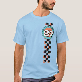 Benutzerdefiniertes Rennnummer-Shirt im Vintage-St T-Shirt