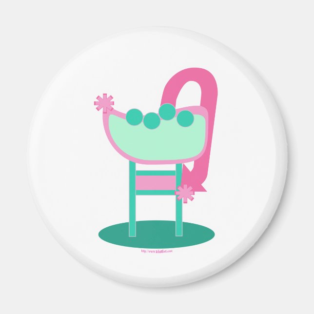 Benutzerdefiniertes Retro-50er-Zeichen Magnet (Vorne)