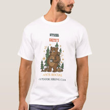 Benutzerdefiniertes Retro-Camp-Bär-T-Shirt