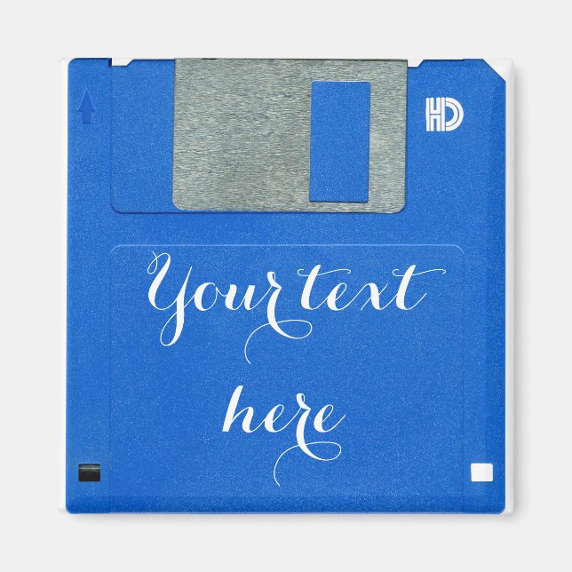 Benutzerdefiniertes Retro-Computerdiskette 3.5 Magnet (Vorne)