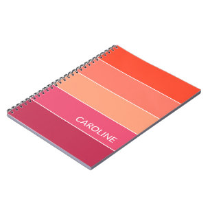 Benutzerdefiniertes Retro-Farbblockmuster - Muster Notizblock