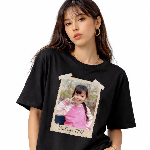 Benutzerdefiniertes Retro-Foto-Shirt, Benutzerdefi T-Shirt