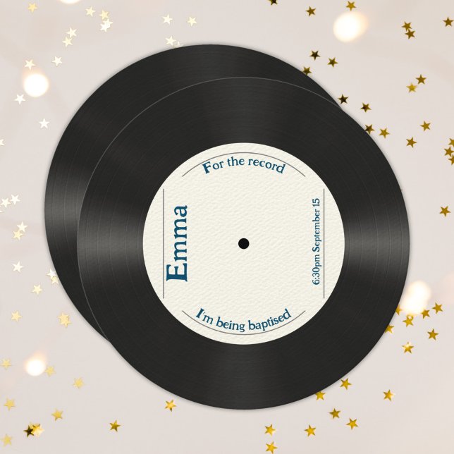 Benutzerdefiniertes Retro für die rekordverdächtig Einladung (Von Creator hochgeladen)