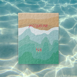 Benutzerdefiniertes Retro Minimalistisches Wildsch Puzzle