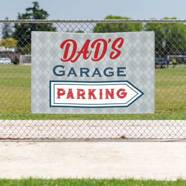 Benutzerdefiniertes Retro-Parking-Schild-Banner Banner (Insitu)