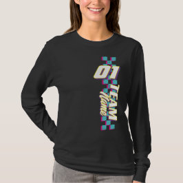 Benutzerdefiniertes Retro-Rennteam-Nummern-Shirt d T-Shirt