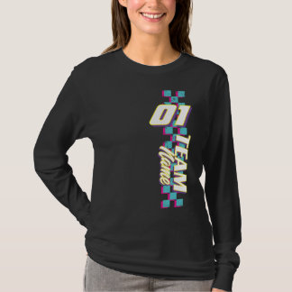 Benutzerdefiniertes Retro-Rennteam-Nummern-Shirt d T-Shirt