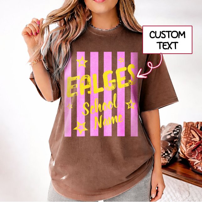 Benutzerdefiniertes Retro-Schulgeist-Maskottchen-T T-Shirt (Von Creator hochgeladen)