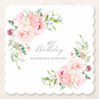 Benutzerdefiniertes rosa Blumengeschenkpapier zum