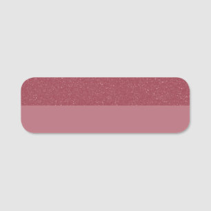 Benutzerdefiniertes Roségold geteiltes horizontale Namensschild