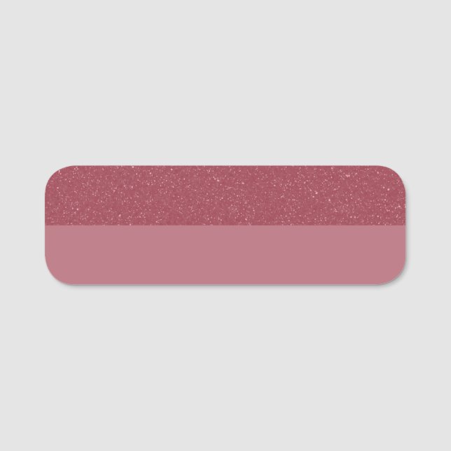 Benutzerdefiniertes Roségold geteiltes horizontale Namensschild (Vorderseite)