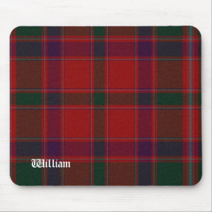 Benutzerdefiniertes Rot & Grün Stewart Tartan Karo Mousepad