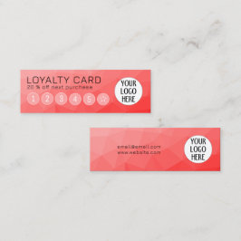 Benutzerdefiniertes rotes Gradient Geometric Mesh Treuekarte