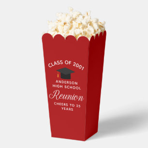 Benutzerdefiniertes rotes Popcorn für die Abiturtr Geschenkschachtel