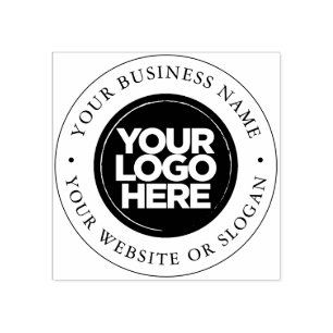 Benutzerdefiniertes Round-Logo Gummistempel