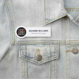 Benutzerdefiniertes Round-Logo-Mitarbeiter Magneti Namensschild