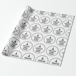 Benutzerdefiniertes rundes Logo Kirchenverpackungs Geschenkpapier
