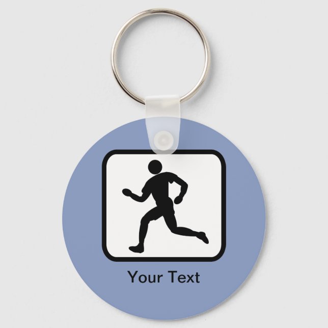 Benutzerdefiniertes Runner-Logo Schlüsselanhänger (Vorderseite)