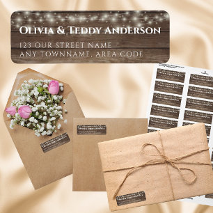 Benutzerdefiniertes Rustic Woods Lights-Event-Adre