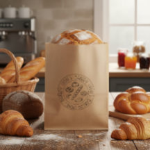 Benutzerdefiniertes Rustikales Bäckerei-Logo Kraft