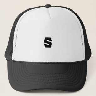 Benutzerdefiniertes S-Monogramm Handsome-Cap in We Truckerkappe