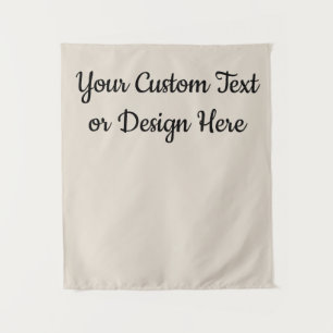 Benutzerdefiniertes Sand-Tan-Banner Personalisiert Wandteppich