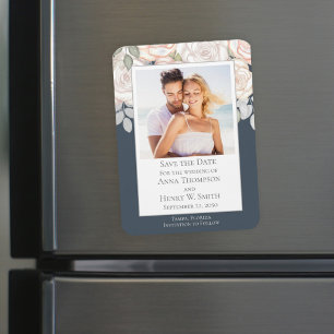 Benutzerdefiniertes Save the Date Hochzeitsfoto Magnet