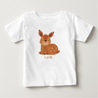 Benutzerdefiniertes Scandi-Folk-Reh-Baby-T-Shirt