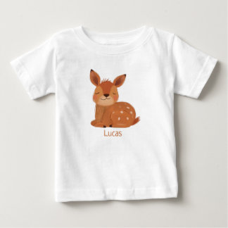 Benutzerdefiniertes Scandi-Folk-Reh-Baby-T-Shirt Baby T-shirt