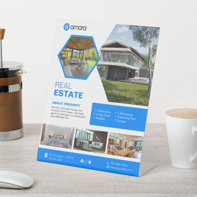 Benutzerdefiniertes Schild für echtes Anwesen (In SItu)