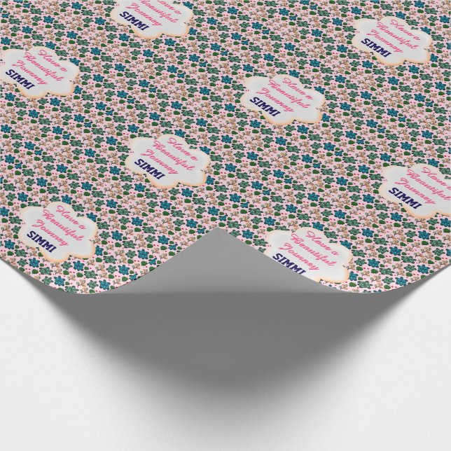 Benutzerdefiniertes Schildkrötenmuster Geschenkpapier (Ecke)