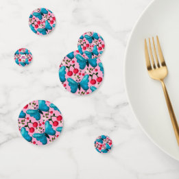 Benutzerdefiniertes Schmetterlings-Geburtstagsfeie Konfetti