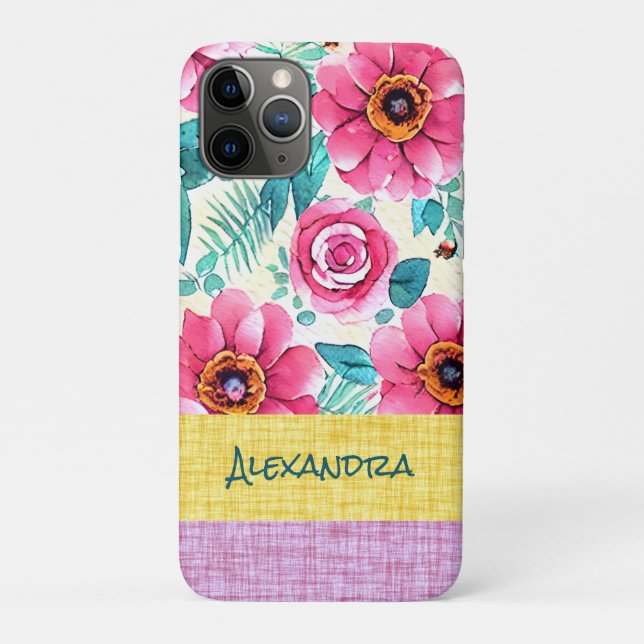 Benutzerdefiniertes, schönes, feminines botanische Case-Mate iPhone hülle (Rückseite)