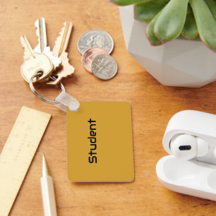 Benutzerdefiniertes Schwarz-Text-Farbenlehre Schlüsselanhänger