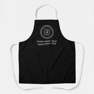 Benutzerdefiniertes Schwarz-Weiß-Logo-Design für U Schürze