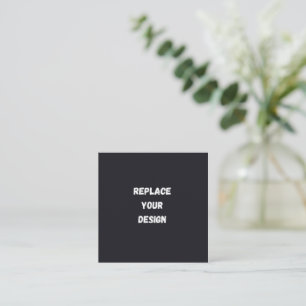 Benutzerdefiniertes schwarzes einfaches Design Fot Begleitkarte