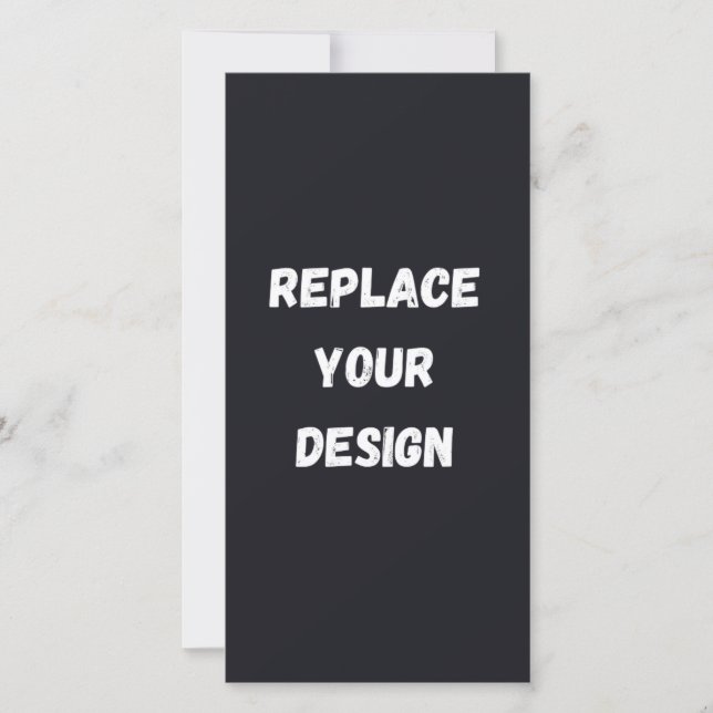 Benutzerdefiniertes schwarzes einfaches Design Fot Dankeskarte (Vorderseite)